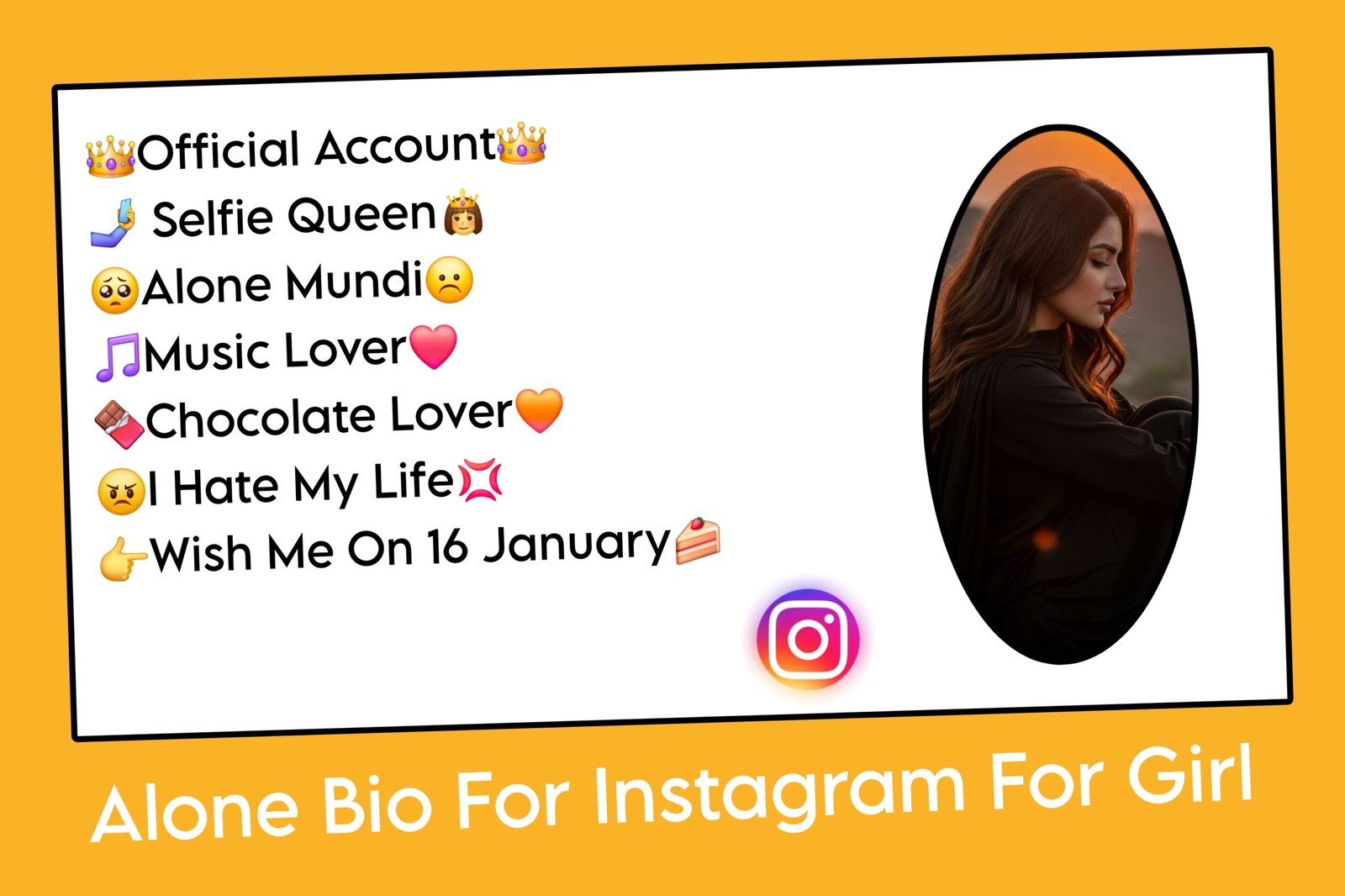 Alone Bio For Instagram For Girl