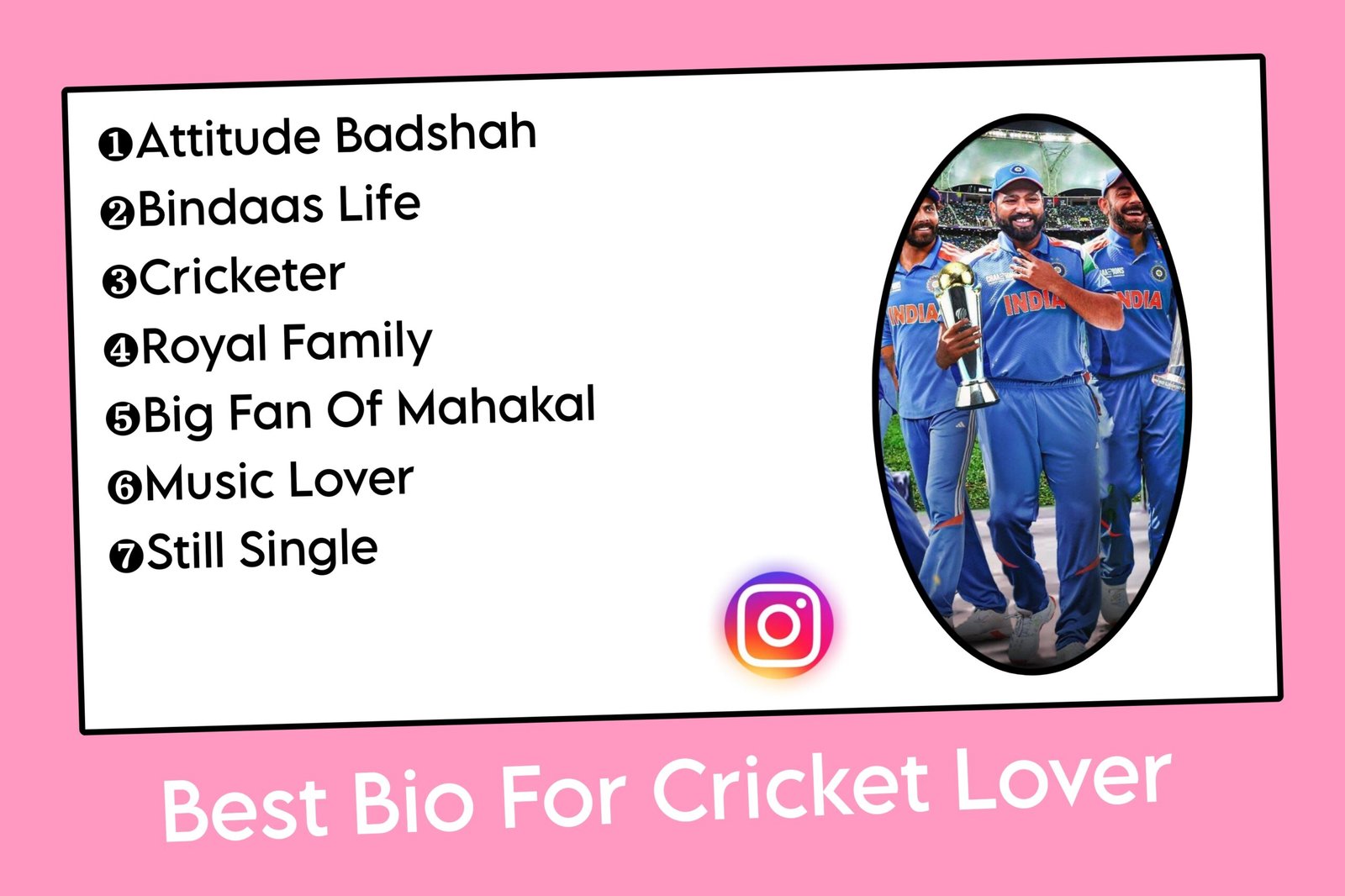 Best Bio For Cricket Lover