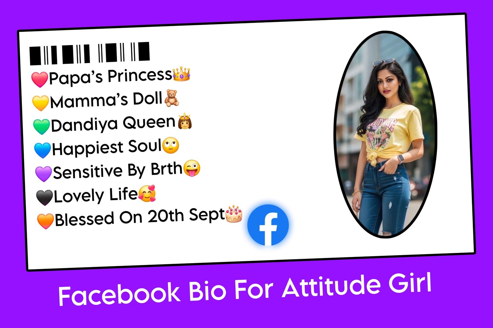 Facebook Bio For Attitude Girl