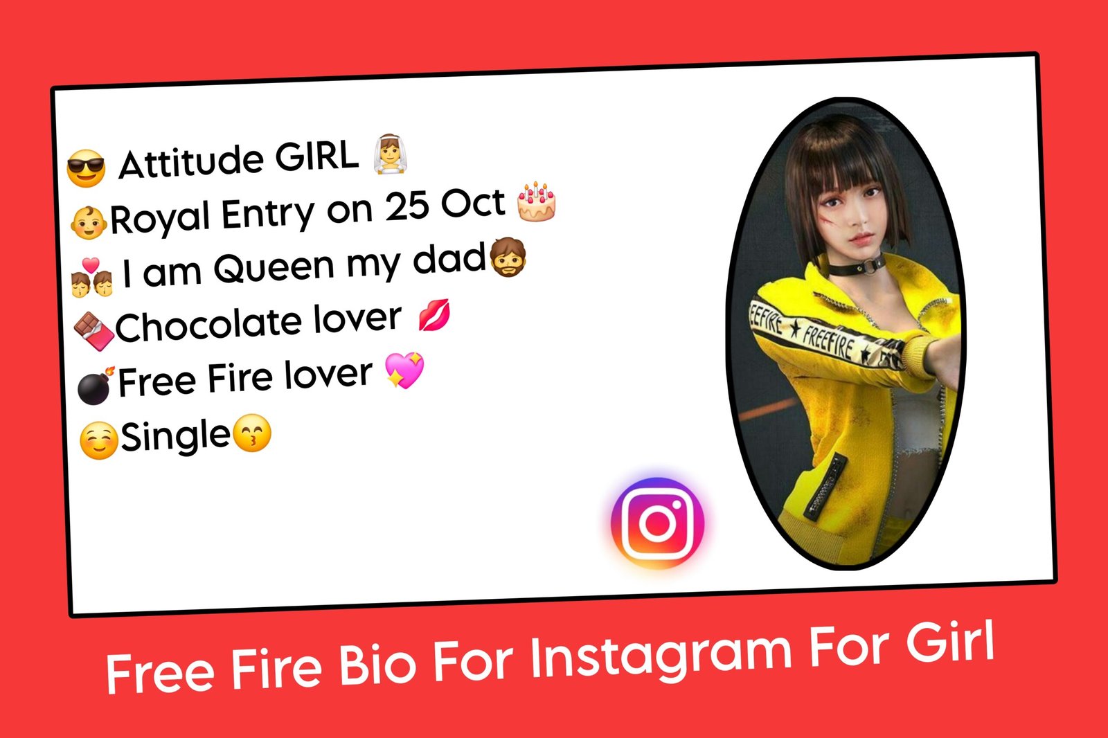 Free Fire Bio For Instagram For Girl