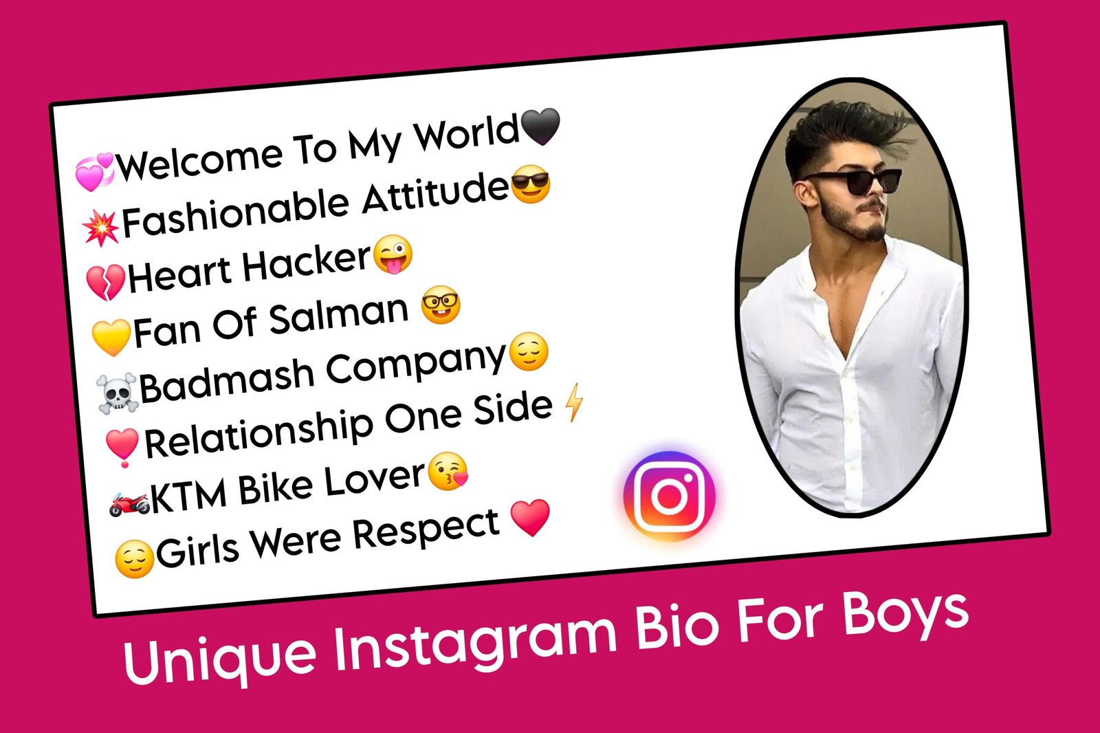 Unique Instagram Bio For Boys